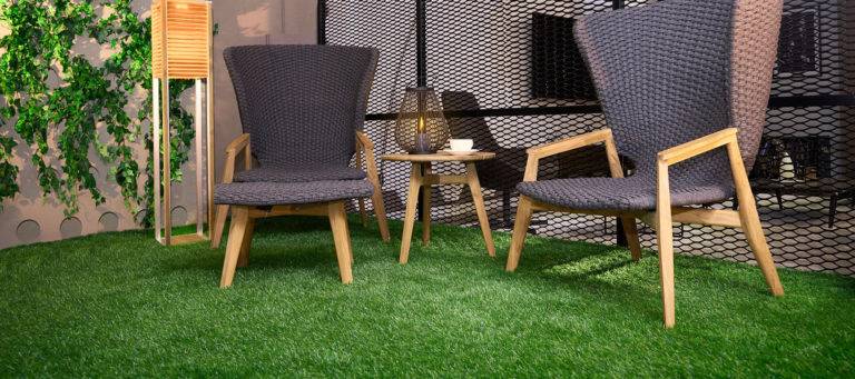 Artificial Grass with chairs